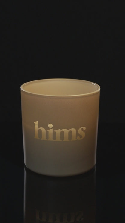 Nude 9 oz. Classic Engraved Candle burning.